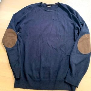 Massimo Dutti cashmere cotton navy sweater